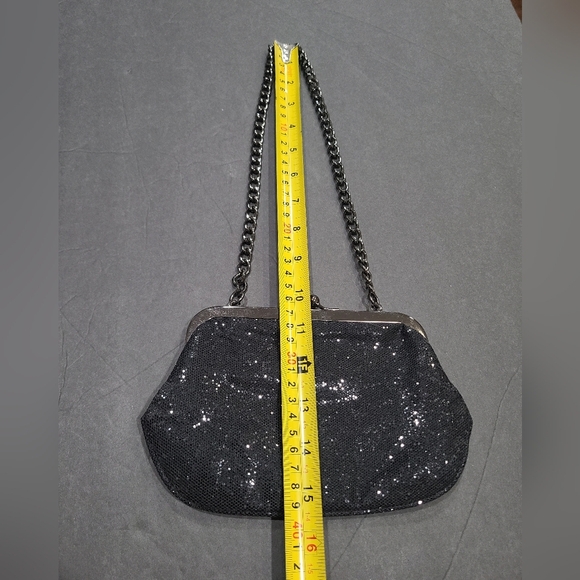 Elegant Black Evening Sparkle Bag - Picture 2 of 5